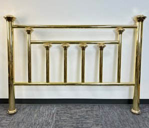 Vintage Queen Brass Headboard And California Frame