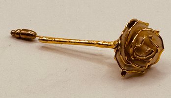 Gold Tone Flower Stick Pin