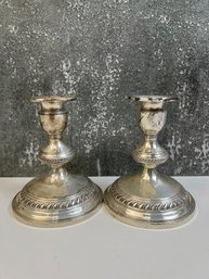 Weighted Sterling Candle Holders