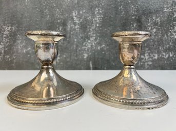 Weighted Sterling Candle Holders