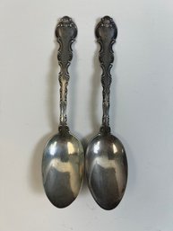 Pair Of Sterling Spoons