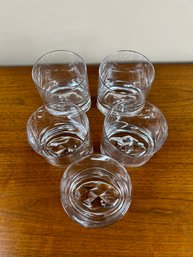 Lot Of 5 Oval Base Tumblers