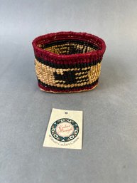 Small Woven Makah Native Basket.
