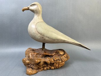 Vintage Hand Carved Shore Bird By Jack Francis.