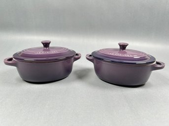 Le Creuset  Mini Cocottes Retired Cassis Purple Dishes