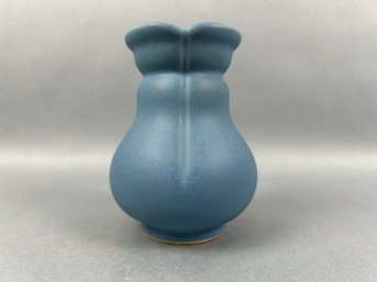 Small Weller Blue Bud Vase