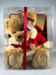 Harrods Collectable Christmas Bear W/chocolate In Box - 2007