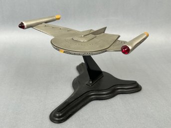 Vintage Metal Star Trek Ship With Stand -local Pick Up