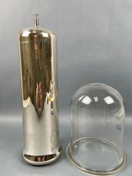 2 Glass Vessels.  One Mercury Glass