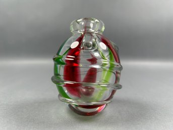 Vintage Art Glass Perfume Bottle