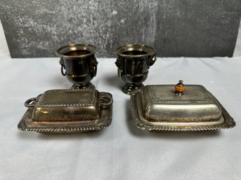 Four Pieces Of Small Silverplate