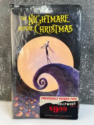 The Nightmare Before Christmas. VHS.