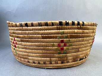 Vintage Native American Coil Woven Bread Basket. -local Pick Up