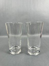 Orrefors Tre Highball Pair Of Drinking Glasses