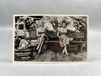 Marilyn And Cecelia Ghost Town California RPPC
