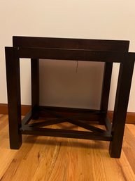 Ebony Stain Wood Tray End Table (#2)