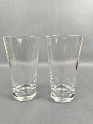 Orrefors Tre Highball Pair Of Drinking Glasses