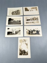 Lot Of Seven RPPC Postcards