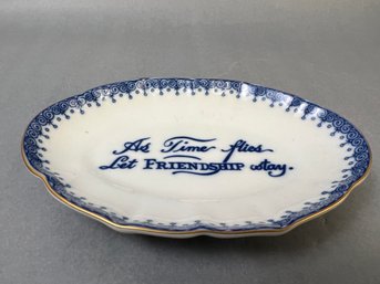 Small Oval Friendship Dish From Portugal.