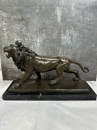 Barye European Bronze Lion