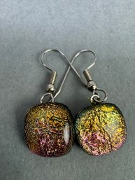 Iridescent Pierced Earrings