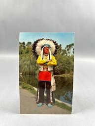 Chief Red Feather Knotts Berry Farm Postcard