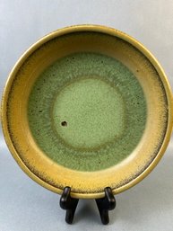 Green Glazed Stoneware Bowl. Local Pickup Only