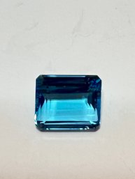 Blue Sapphire Faceted Gemstone