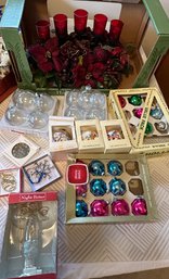 Lot Of Ornaments And Centerpiece Holiday Decor *Local Pick-Up Only*
