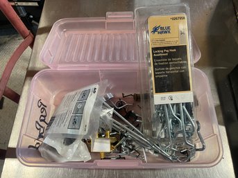 Bin Of Peg And Hook Hardware *Local Pick-up Only*