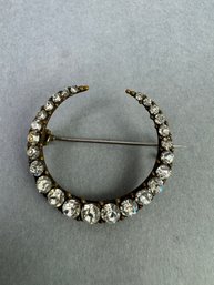 Vintage Pin With Rhinestones