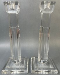 2 Waterford Crystal Candle Holders.