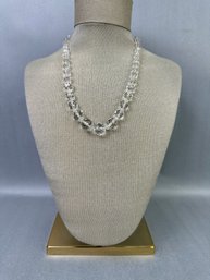 Translucent Crystal Bead Necklace