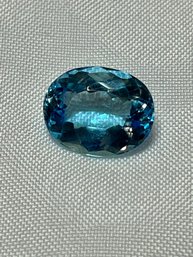 Blue Sapphire Faceted Gemstone