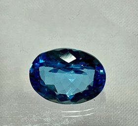 Blue Sapphire Faceted Gemstone