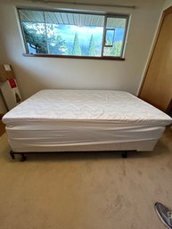 Full Size Mattress With Memory Foam Topper, Box Spring And Hollywood Frame *Local Pick-Up Only*