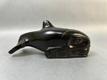 Native Killer Whale Resin Sculpture