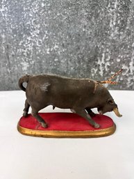 Small Wounded Clay Bull Possible Spanish.