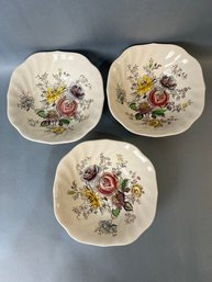 3 Johnson Brothers - Sheraton Cereal Bowls