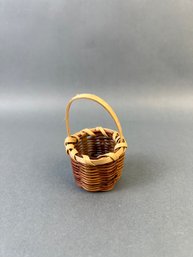 Hand Wove Miniature Basket.