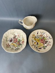 3 Pieces Of Johnson Brothers - Sheraton Dishware