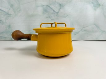 Dansk Yellow Enamel Small Pot With Spout  *Local Pickup Only*