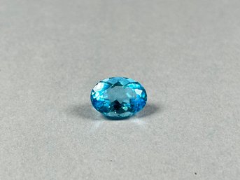Blue Faceted Sapphire Stone