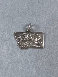 Sterling Silver State Charm - Montana