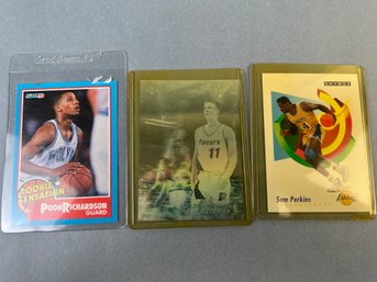 3 Basketball Cards Early 90s.