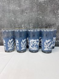 Set Of 8 Tumblers Decorated With Arabian Warriors. *Local Pick-Up Only*