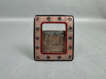 Vintage Enamel Small Picture Frame