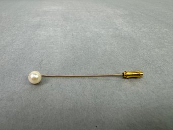 Faux Pearl Stick Pin