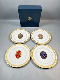 Faberge Limoges Imperial Collection Accent Desert Plates