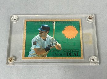 Don Mattingly Yankees Drafted Card In Sleeve Case
